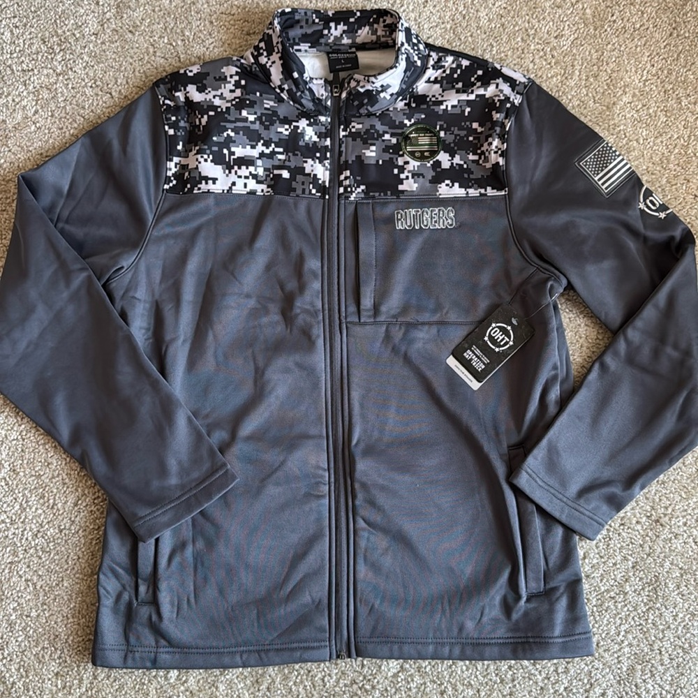 Colosseum Gray Camo Men's Jacket